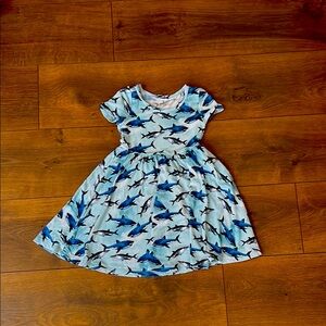 Posh Peanut shark print twirl dress 2T🦈